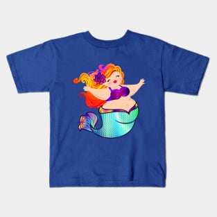 Sunset Mermaid Kids T-Shirt